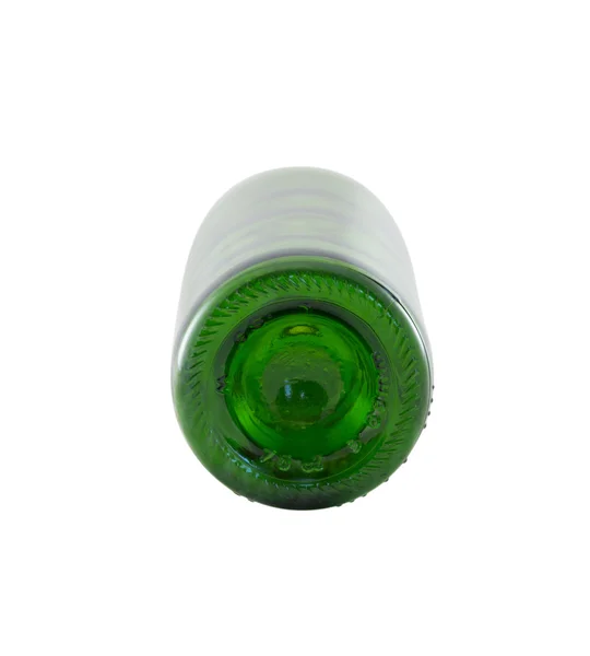Close-up van groene fles bodem — Stockfoto