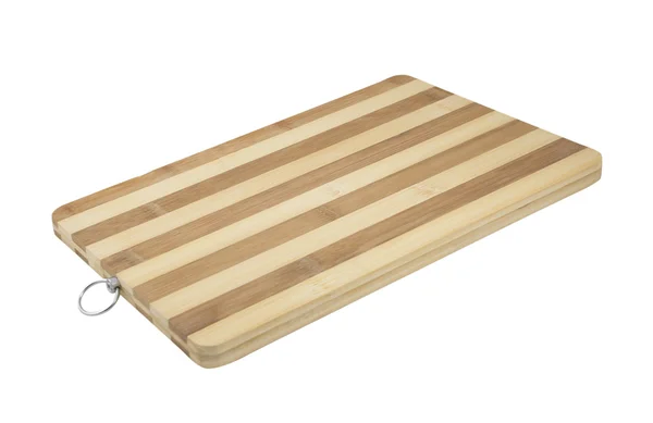 Tom bambu hardboard över vita — Stockfoto