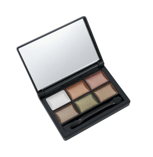 Six colors eye shadow kit — Stock Photo, Image