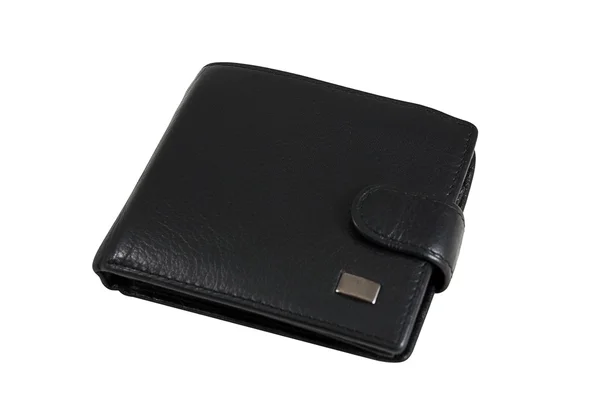 Black leather wallet Stock Picture