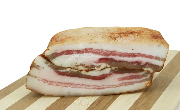 Deux tranches de bacon fumé — Photo