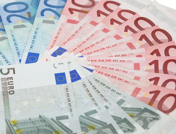 Euro banknotes background — Stock Photo, Image