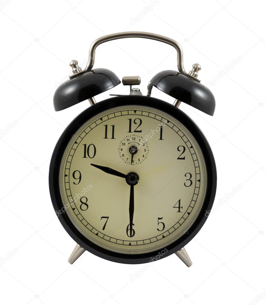 Retro alarm clock showing 9 hours and 30 minutes