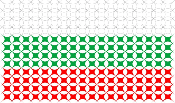 ブルガリアの旗アイコンの記号 — ストックベクタ