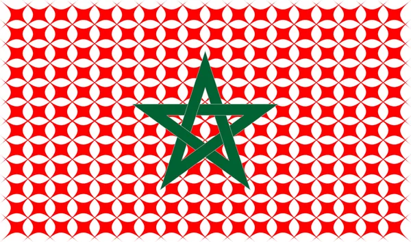 モロッコの国旗アイコン記号 — ストックベクタ
