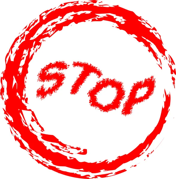 Ilustración vectorial de Stop signo aislado — Vector de stock