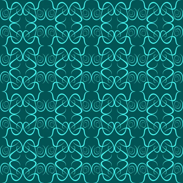 Fond sans couture motif floral bleu — Image vectorielle