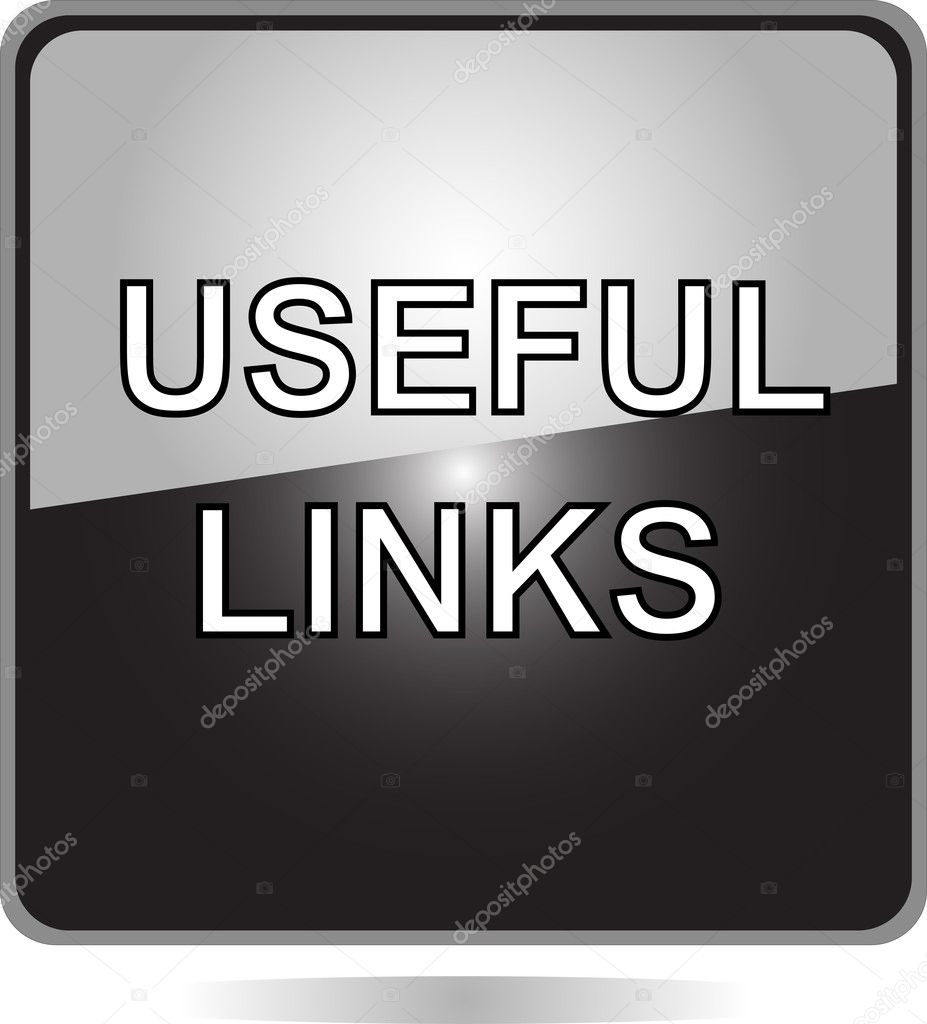 Useful links black web button