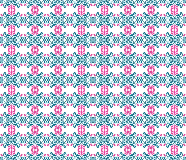 Seamless floral pattern illustration background — Stock Vector