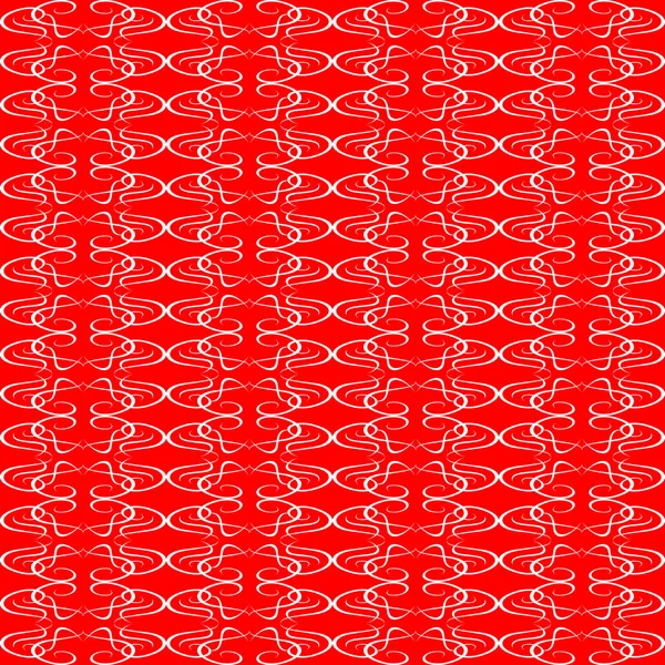 Bezešvé ornament červené dekorativní pozadí vzorek romantické — Stockový vektor