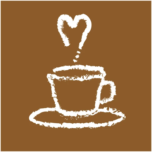 Tasse abstraite de café — Image vectorielle