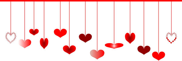 Love heart valentine day background