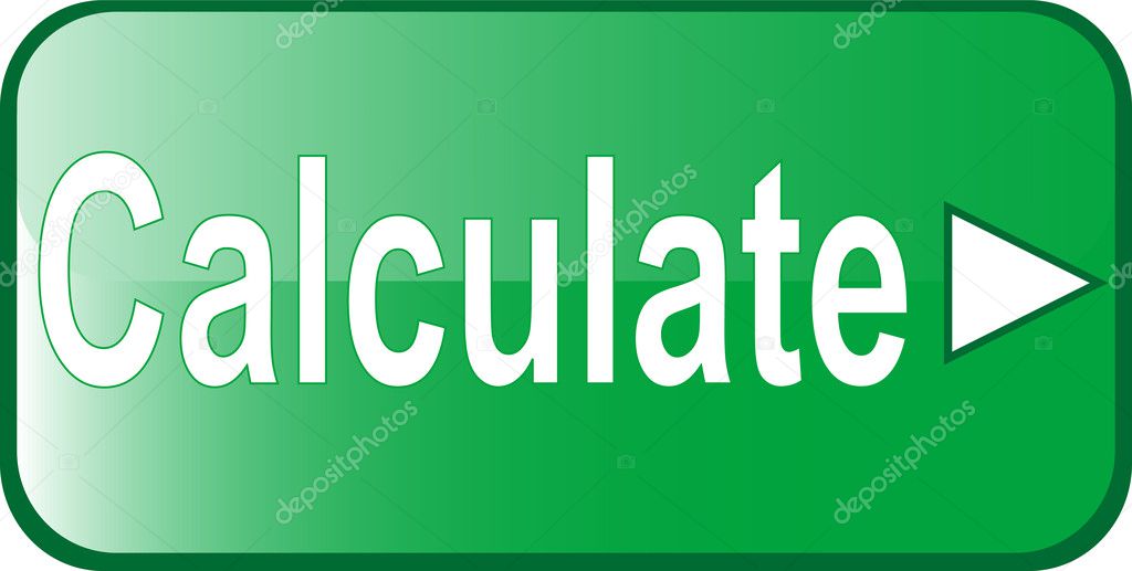 Calculate green Button Web icon