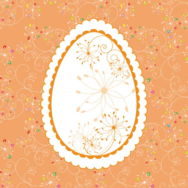 Abstract Easter holiday greeting card — Stock Vector