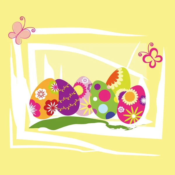 Primavera Pascua fondo de pantalla de vacaciones — Archivo Imágenes Vectoriales