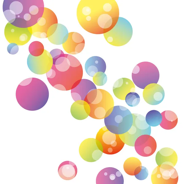 Círculo colorido abstrato no fundo branco — Vetor de Stock