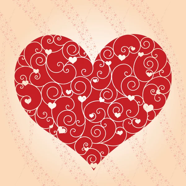 Анотація Вітальна листівка на день Святого Валентина — стоковий вектор