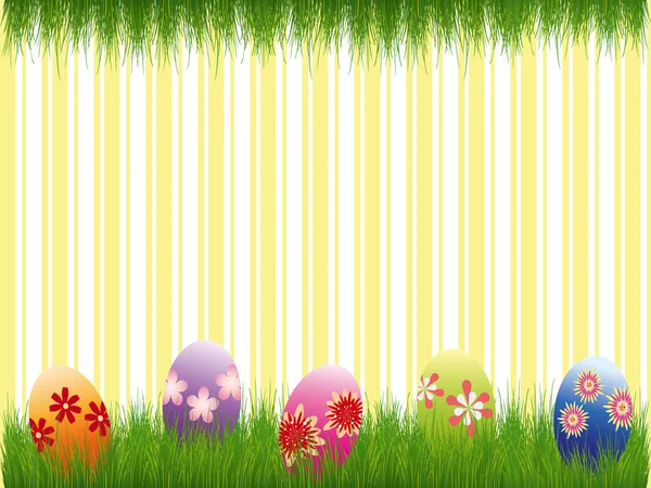 Primavera Pascua fondo de pantalla de vacaciones — Vector de stock