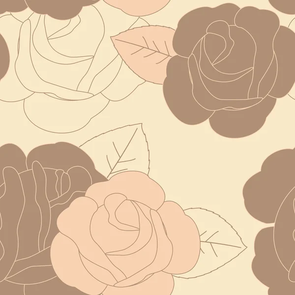 Abstraktní růžové růže bezešvé vzor — Stockový vektor