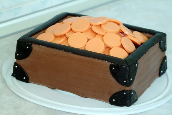 Tort w stylu klatki piersiowej — Zdjęcie stockowe