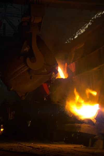 Produkcja stali — Zdjęcie stockowe