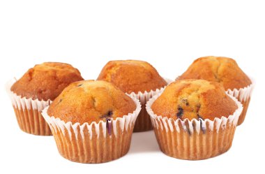 Blueberry muffins beyaz