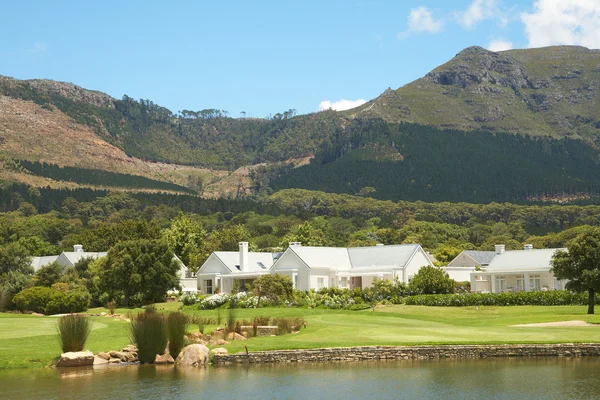 Stock image Golf course landscape in the mountains