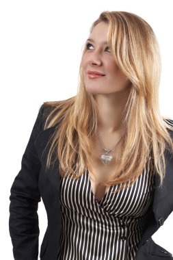 Beautiful blonde businesswoman clipart