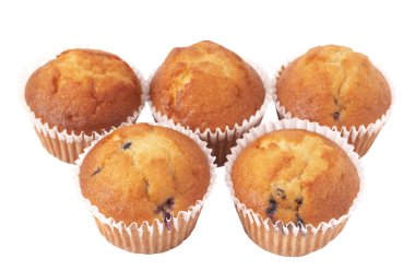 Blueberry muffins beyaz