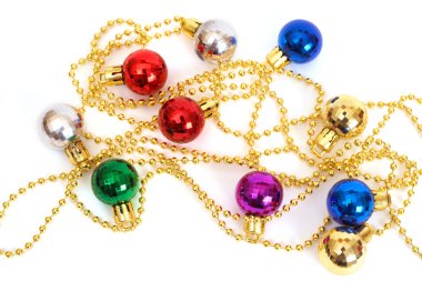 Colorfulchristmas baubles