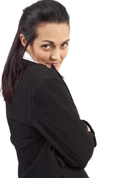 Beautiful brunette businesswoman — Stock Photo, Image