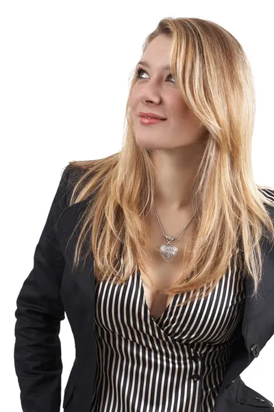 Schöne blonde Geschäftsfrau — Stockfoto