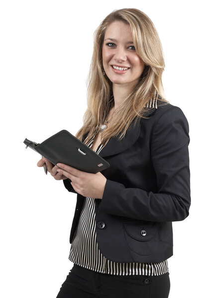 Beautiful blonde businesswoman