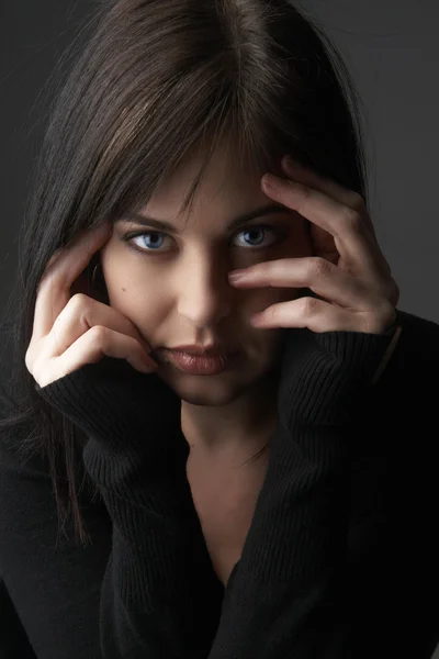 Stock image Portrait of beautiful brunette woman