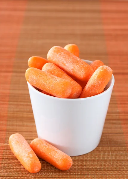 stock image Fresh baby carrots