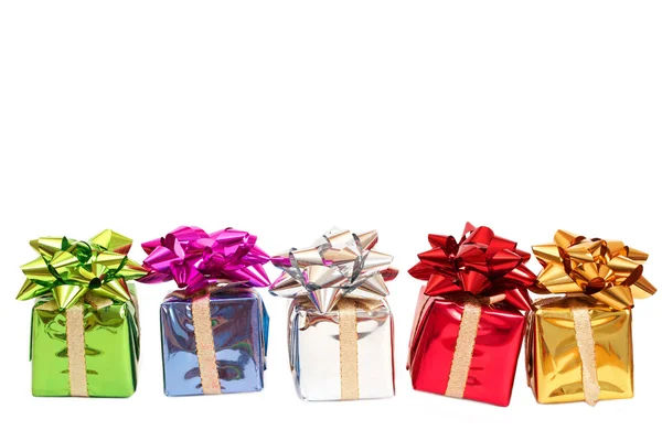 Geschenkboxen für Weihnachten — Stockfoto
