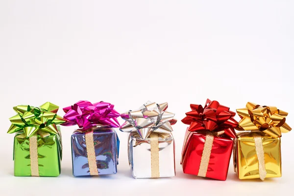 Geschenkboxen für Weihnachten — Stockfoto