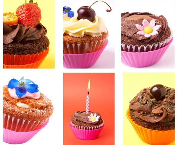 Collage de cupcakes — Foto de Stock