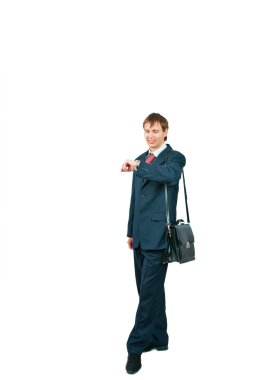 bir portföy ile işadamı