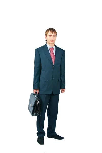 The businessman with a portfolio — Stock Photo, Image