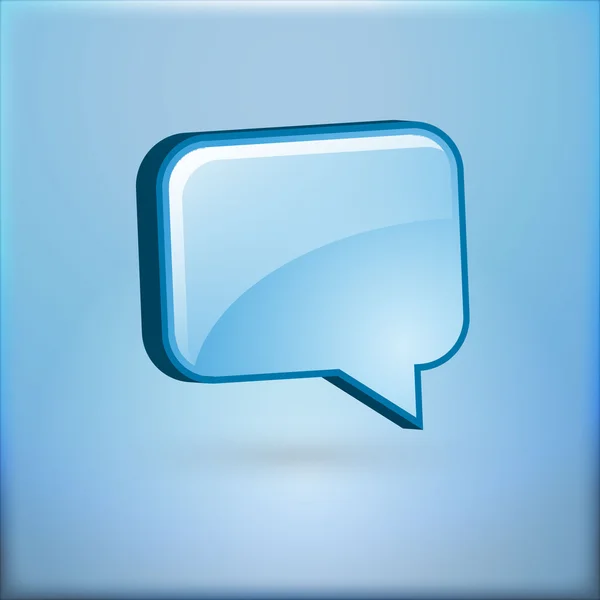 stock vector 3D Chat Web Icon