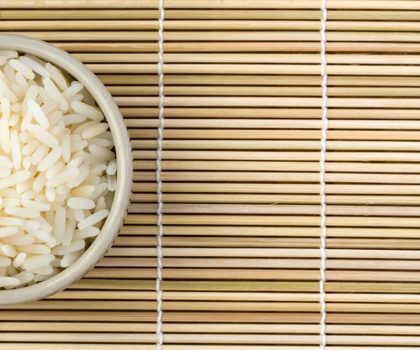 Miska rýže pohled shora — Stock fotografie
