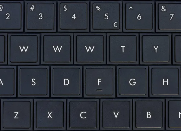 Fechar a palavra internet www no teclado do computador — Fotografia de Stock