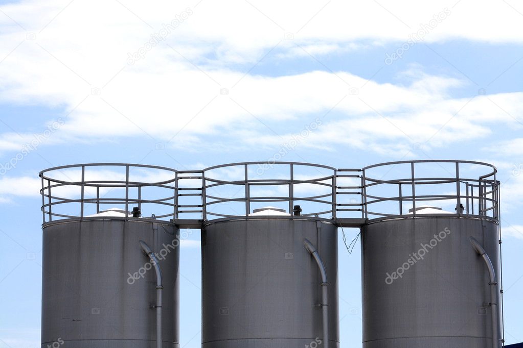 Three silos