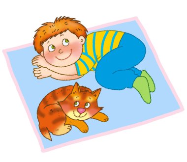 Child's gymnastics clipart