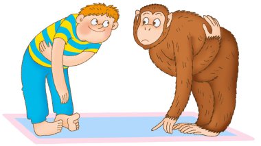 Child's gymnastics clipart