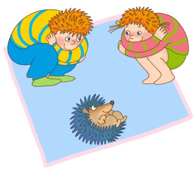 Child's gymnastics clipart