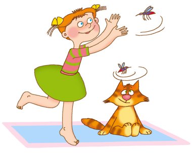 Child's gymnastics clipart