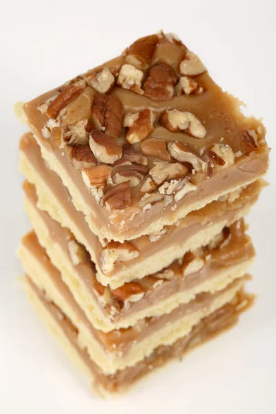 Ořechový karamel křehké koláče — Stock fotografie