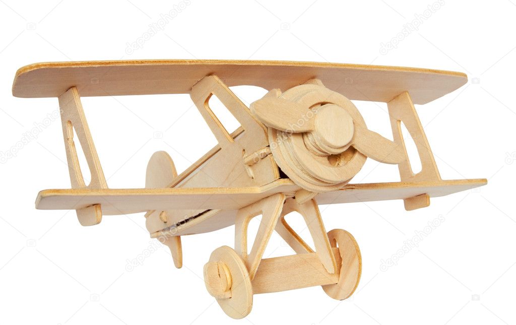 Airplane wooden model